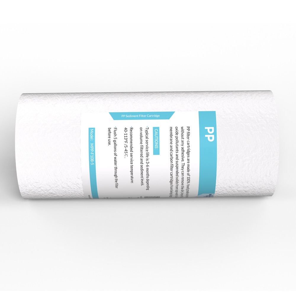 5 Micron 10"x4.5" Big Blue Sediment Water Filter Whole House Replacement 16 PACK