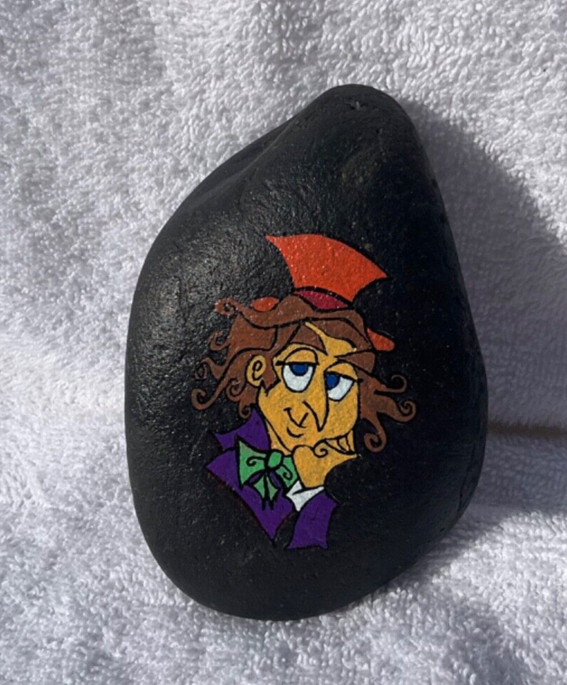 Hand Painted Willie Wonka Rock