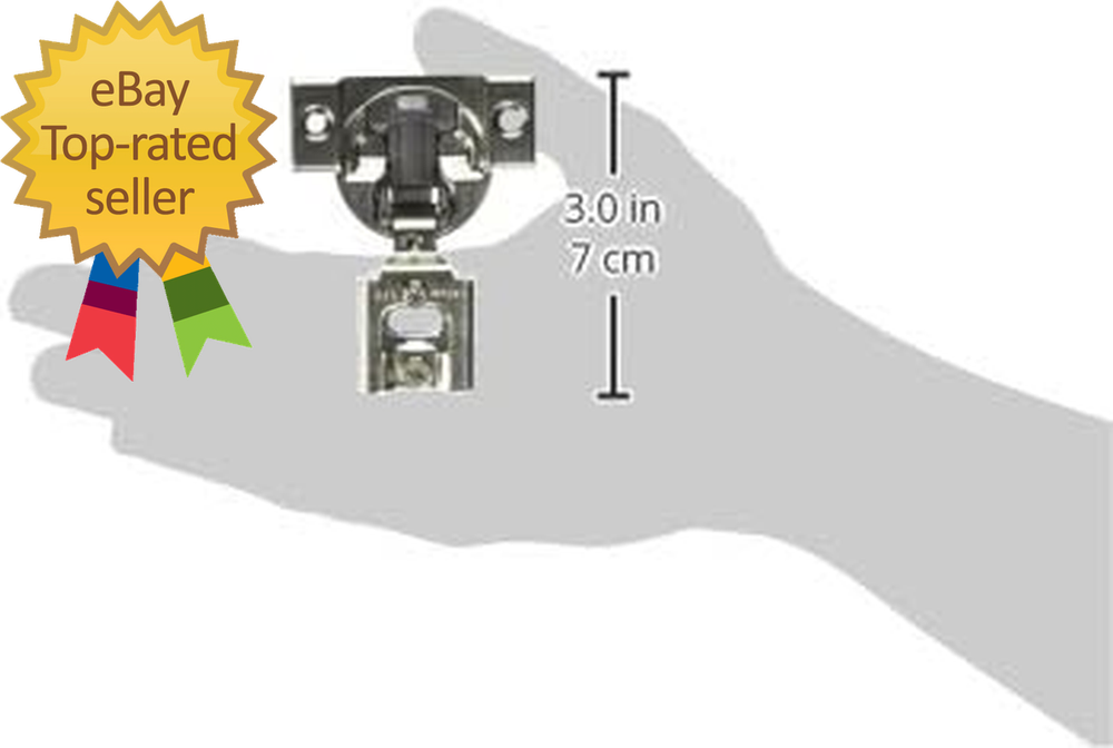 3/4" ® Compact Soft-Close otion Overlay Hinge - Pack of 10