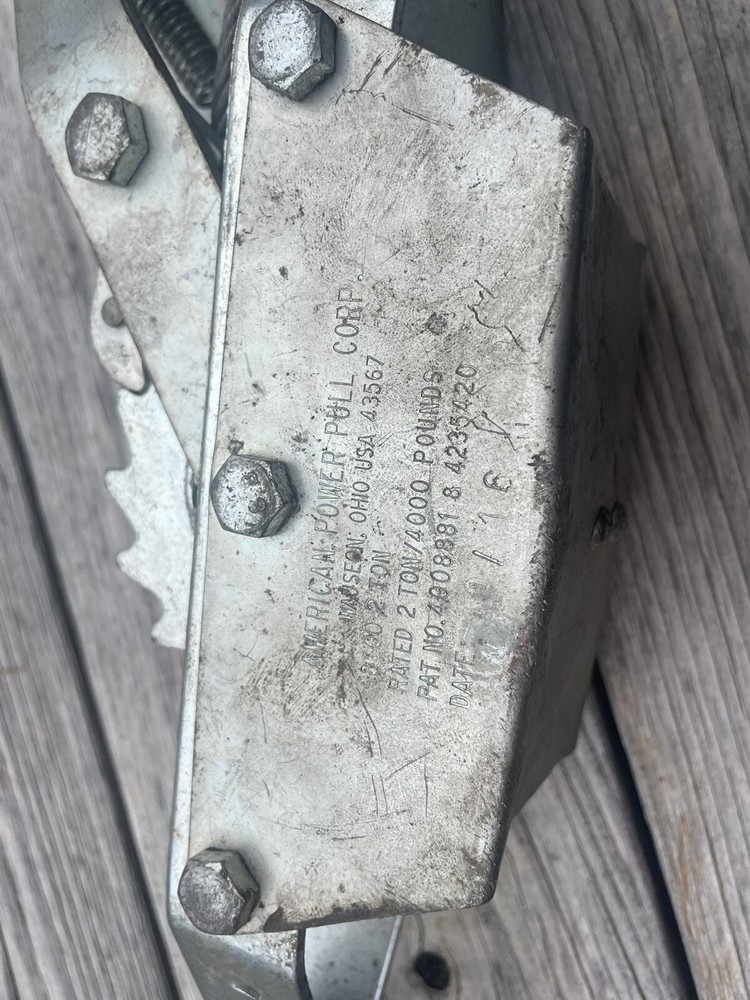 American Power Pull 2 Ton Cable Puller 18600 Come Along