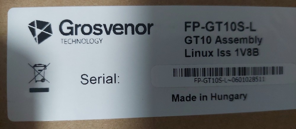 Grosvenor Technology GT10S Workforce Management Terminal with Biometrics reader.