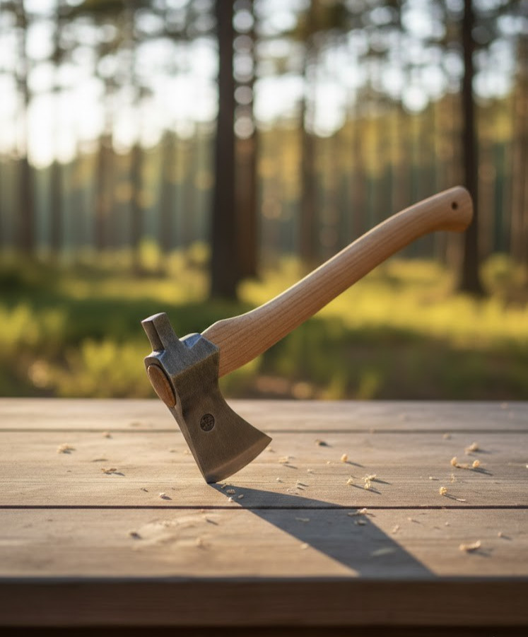 Bushcraft Hatchet Camping Survival Axe Long Wood Handle