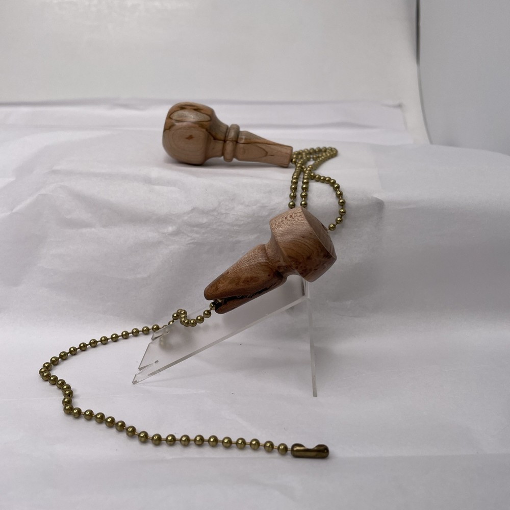 Ceiling Fan Beaded Pull Chain Extension w/Connectors Ambrosia Maple Turned