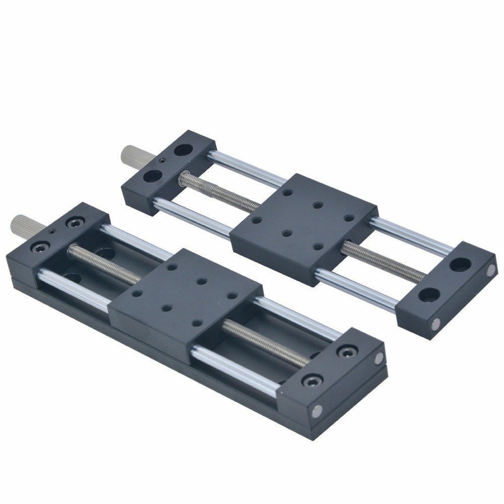 XY Axis Manual Stage Sliding Table Adjustable Aluminium Platform 20mm-80mm