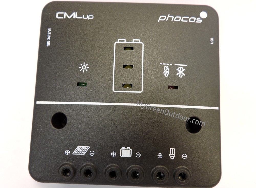 PHOCOS CMLup 10 Amp PWM 12/24 Volt Solar Panel Charge Controller