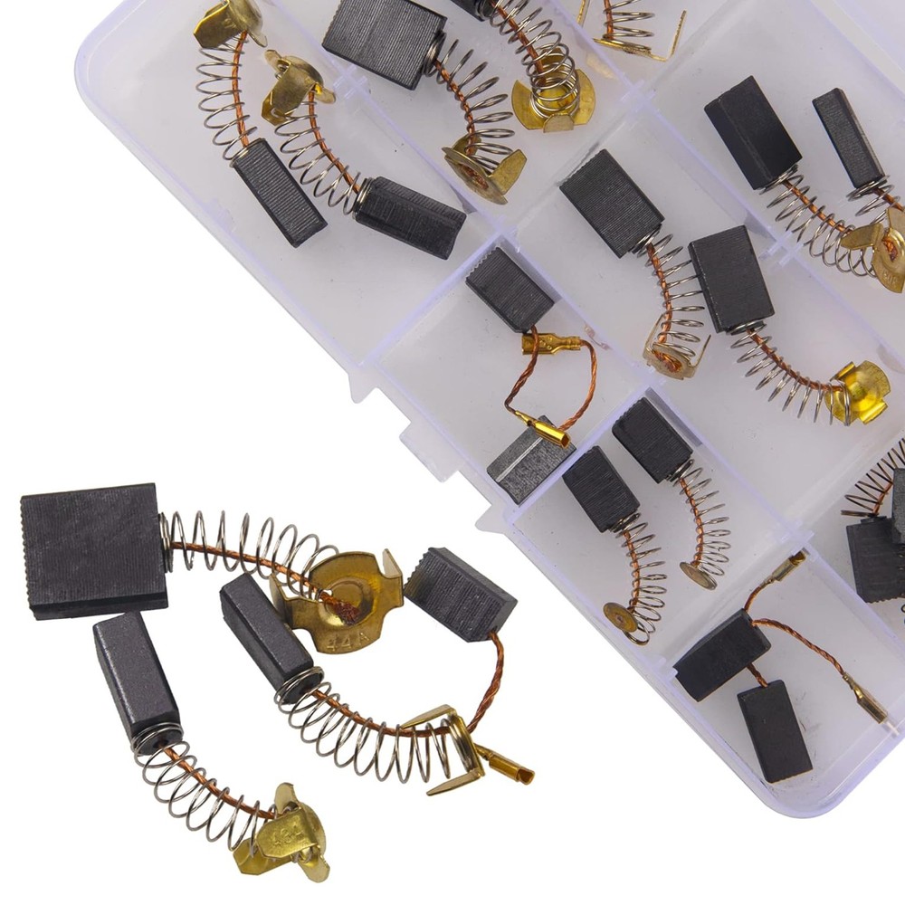 20Pcs 10 Sizes Electric Motor Carbon Brushes Replacement For Power Tool E#