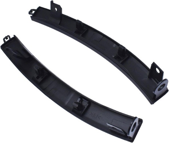 2 Pieces Left & Right Side Black Bumper Filler Front Replacement for 2007 2008 2
