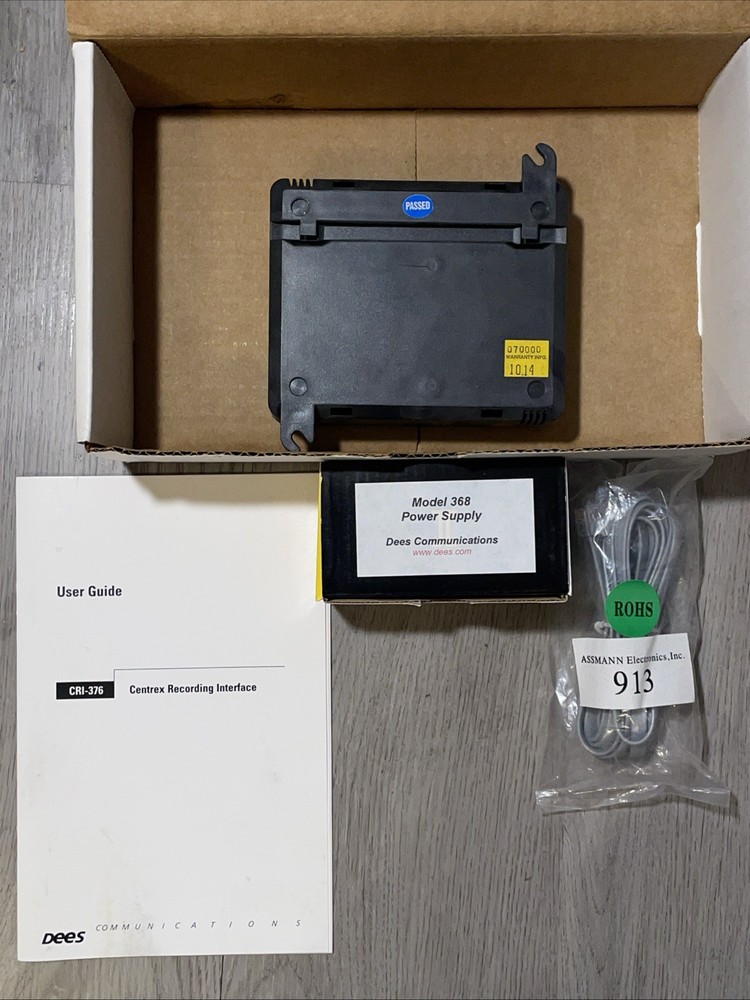 CRI-376 Recording Interface by Dees Communications (New in Box)
