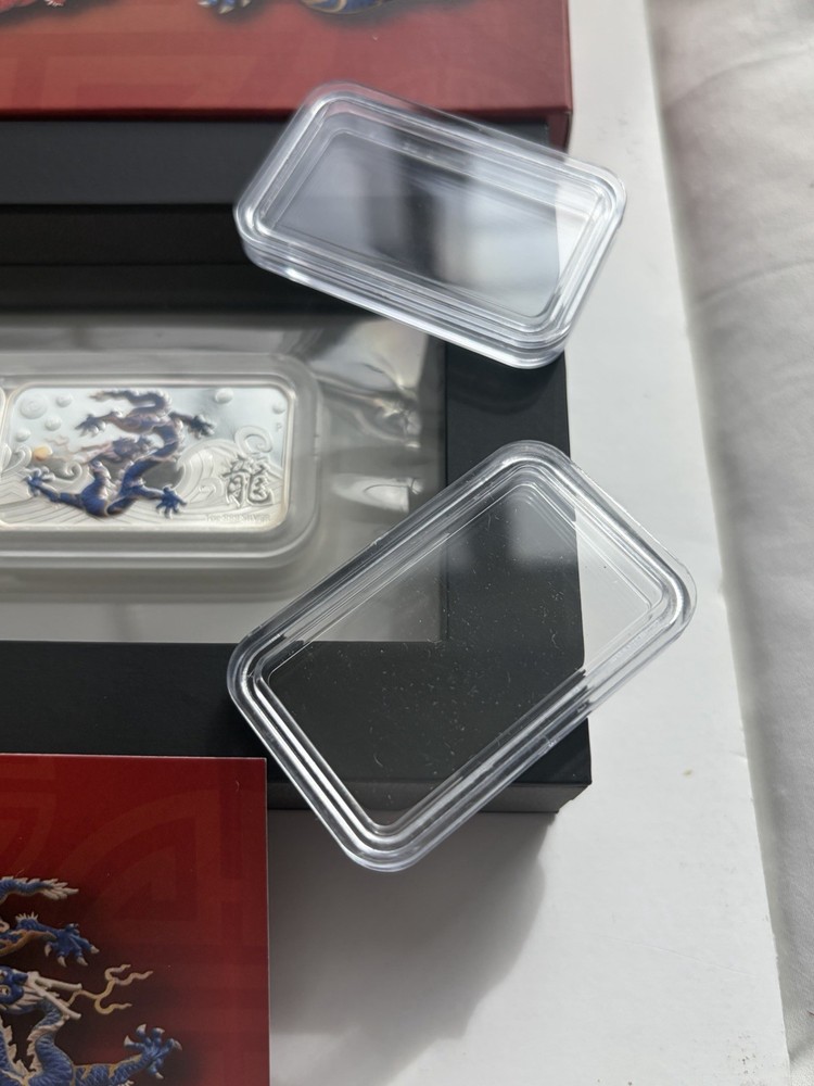 2012 Lunar Yr Dragon ~4 Unique Silver Coins ~ Perth Mint w Display Case + Bonus