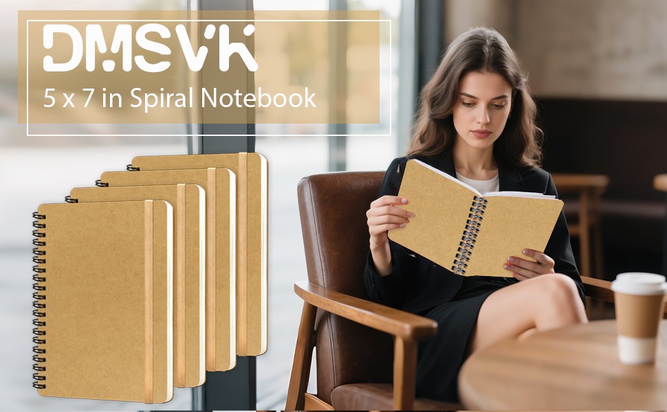 Spiral Notebook, Spiral Journal Notebook, Notebooks for Work, Note Taking,