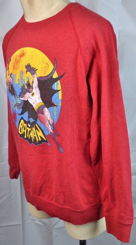 Batman Robin DC Comics Mens Sweatshirt size Large Pullover Retro Throwback