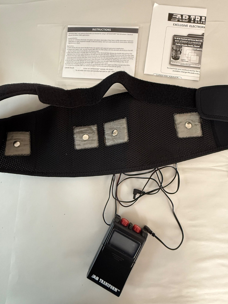 Abdominal Muscle Toner Belt EMS System - Ab Transform in box