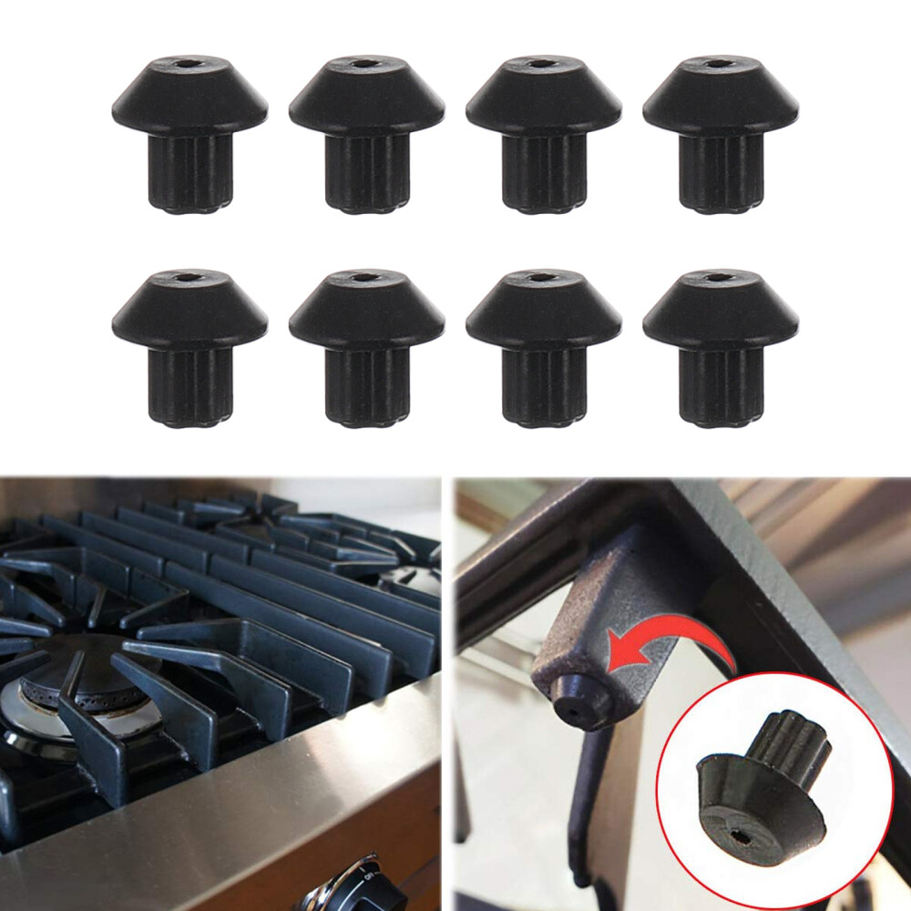 48PCS 48 PCS Gas Range Grate Bumper Burner Grate Rubber Feet