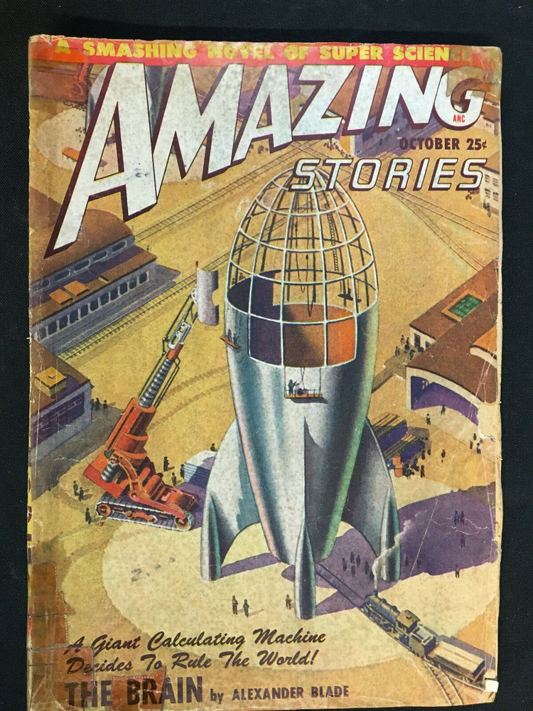 AMAZING STORIES PULP MAG OCTOBER 1948 VG