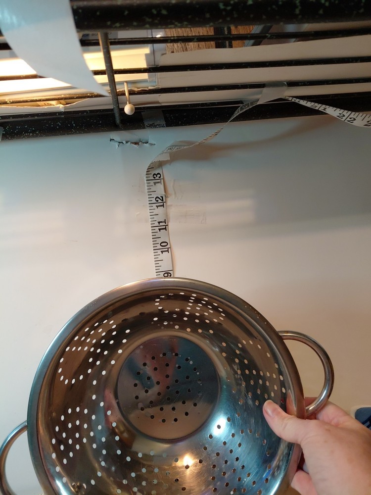 Cute Stainless Kitchen Colander Heart Design 9" X 4" Some Rust.