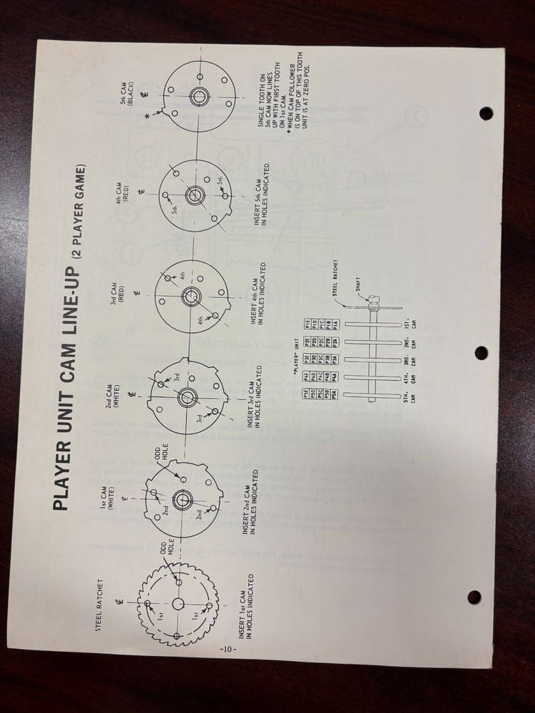 ORIGINAL-GOTTLIEB-OUTER SPACE-INSTALL PROCEDURES & GAME OPERATIONS-SCHEMATICS