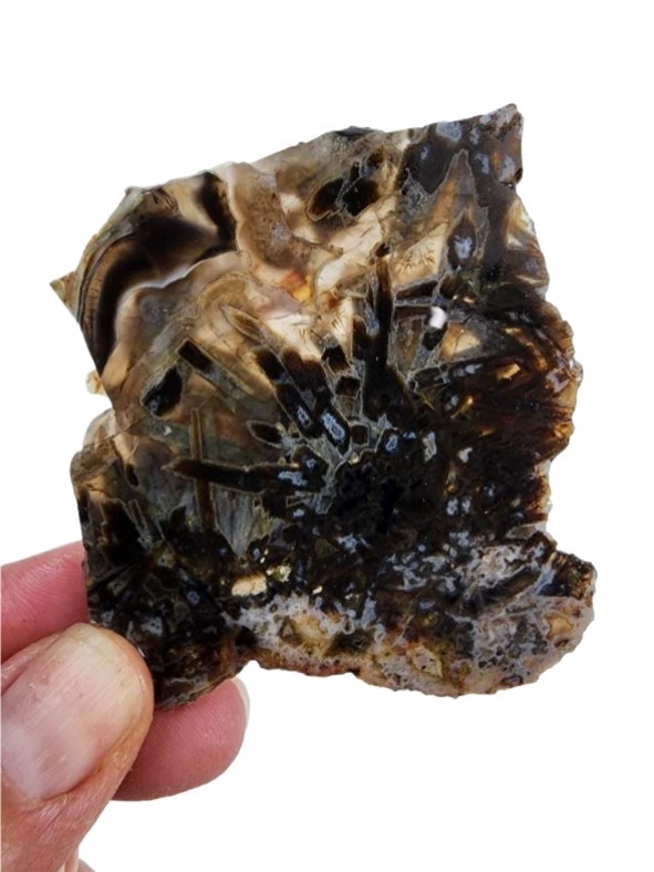 Stick Agate Faced Rough 38.7 grams.