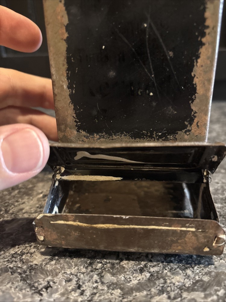 Metal Tin Match Holder