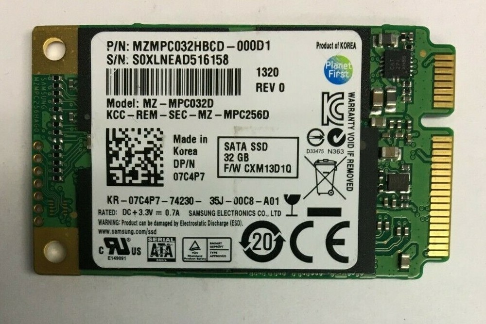32GB mSATA SSD mixed brands