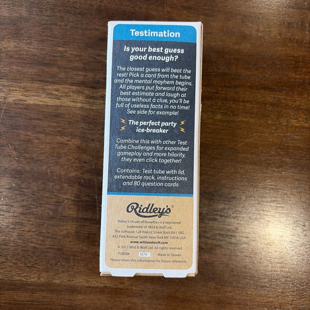 Testimation Booster Pack - Ridleys Test Tube Challenge. Ridley's
