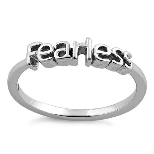 925 Sterling Silver "Fearless" Ring