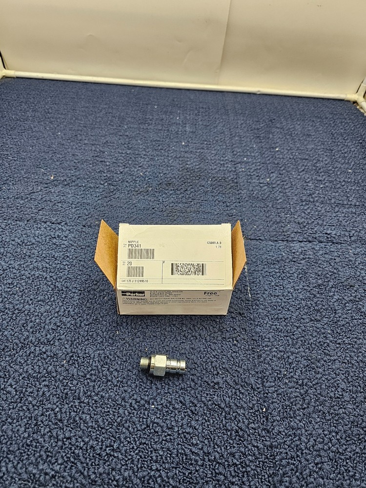 (QTY 20) PARKER PD341 DIAGNOSTIC QUICK CONNECT NIPPLE COUPLING 7/16-20