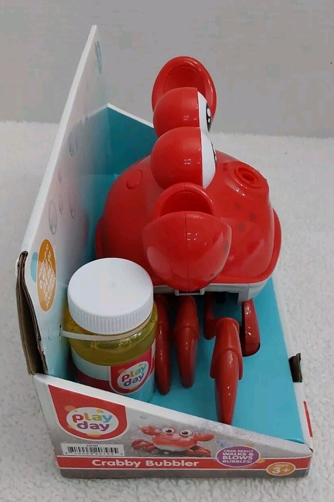 Play Day Crabby Bubbler Walks & Blows Includes Bubble Blasting Solution Unisex