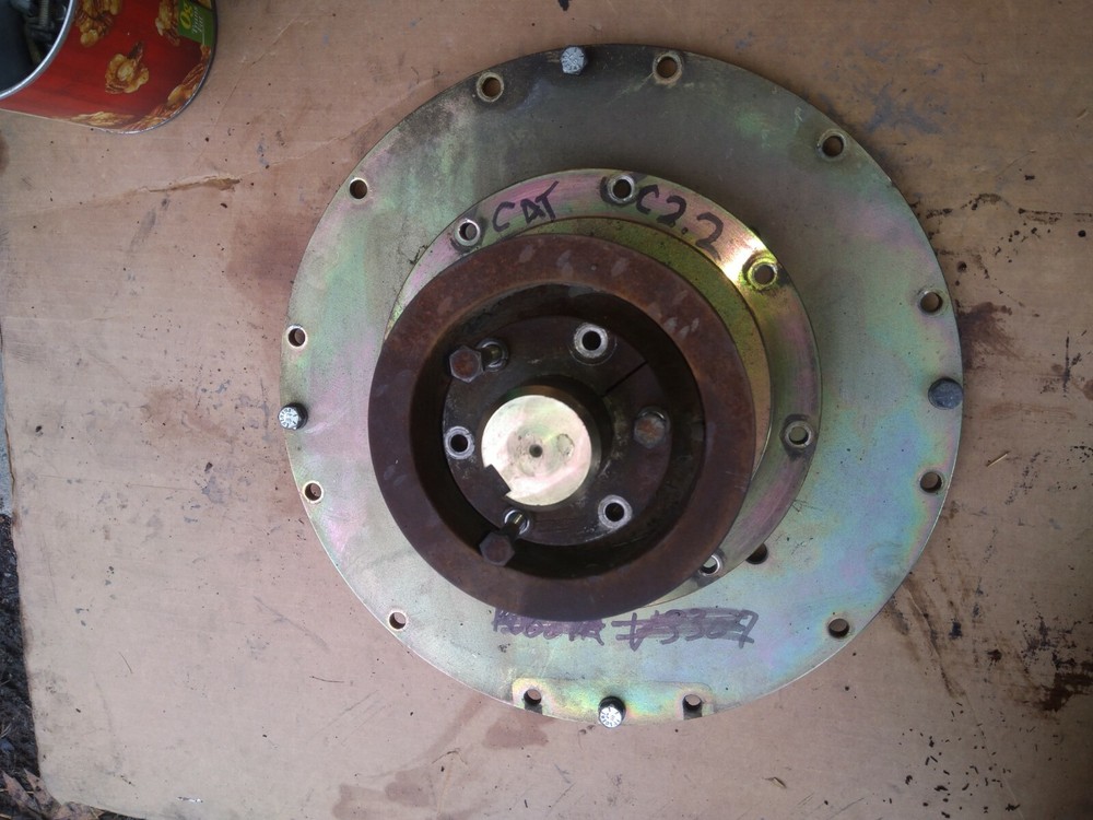 Caterpillar C 2.2 SAE mounting plate with PTO and sheave