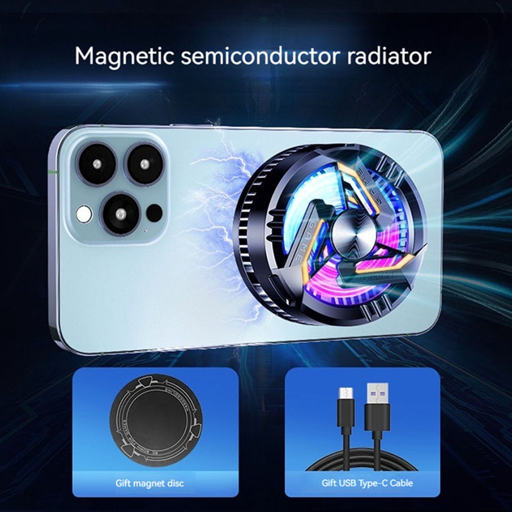 Semiconductor Magnetic Cell Phone Cooler Two-speed Adjustable Cooler