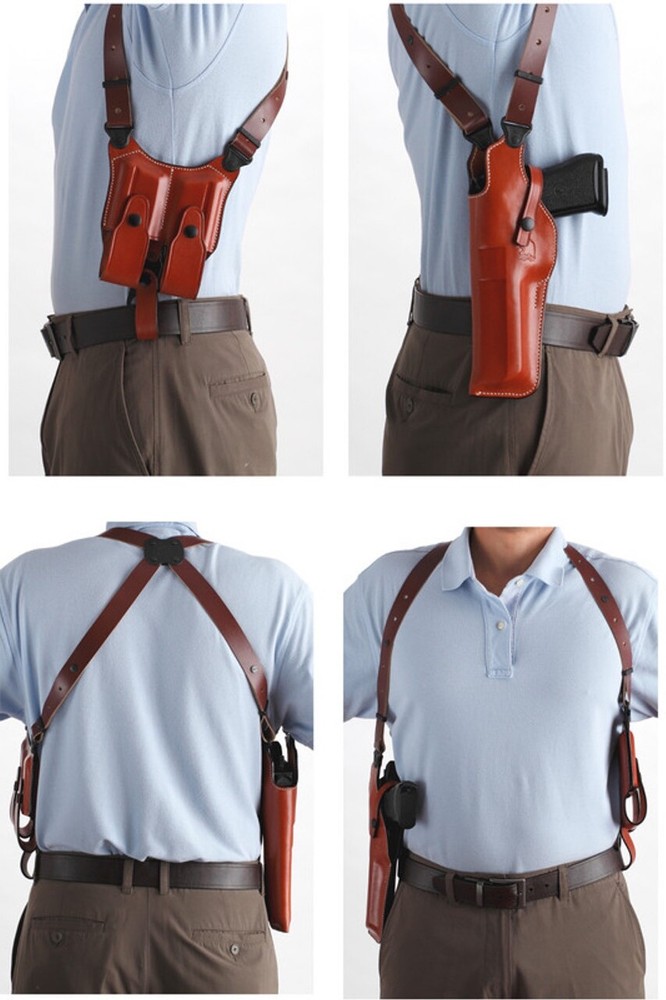 LEFT Hand DESERT EAGLE Shoulder Holster Vertical - BLACK (# 9900L BLK)