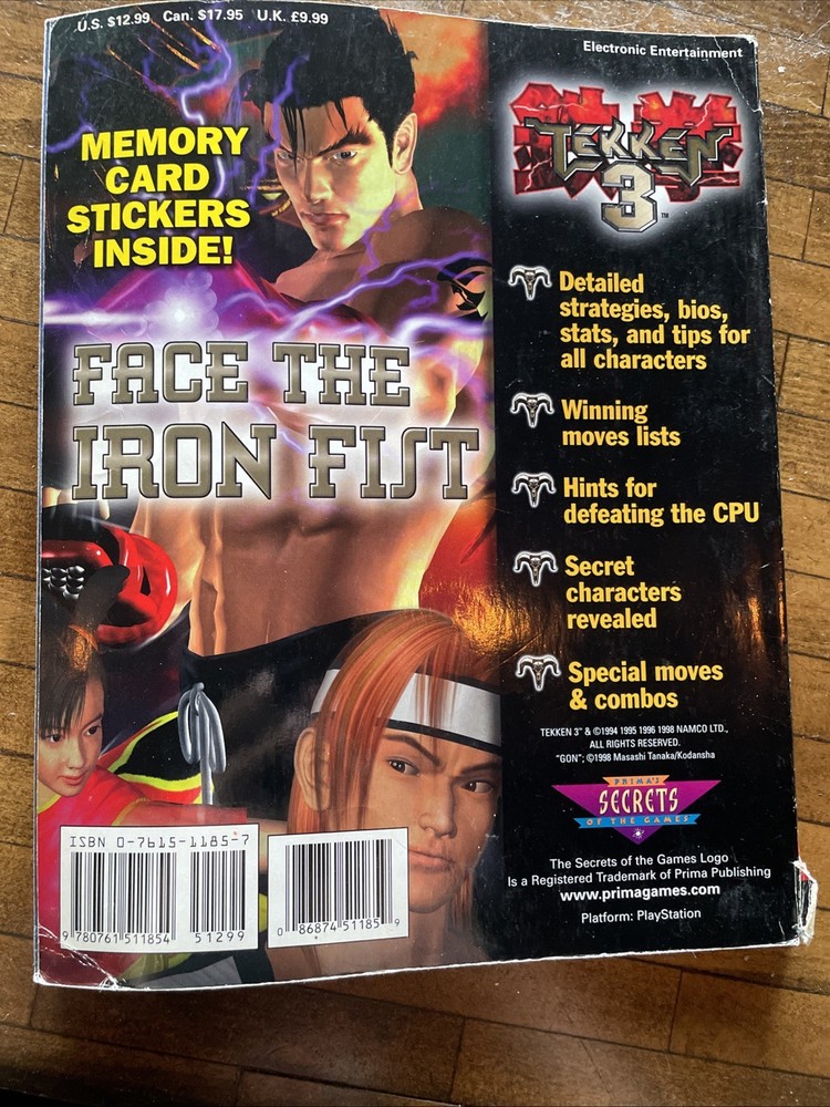 Custom Tekken 3 with Cards: Prima's Official Strategy Guide