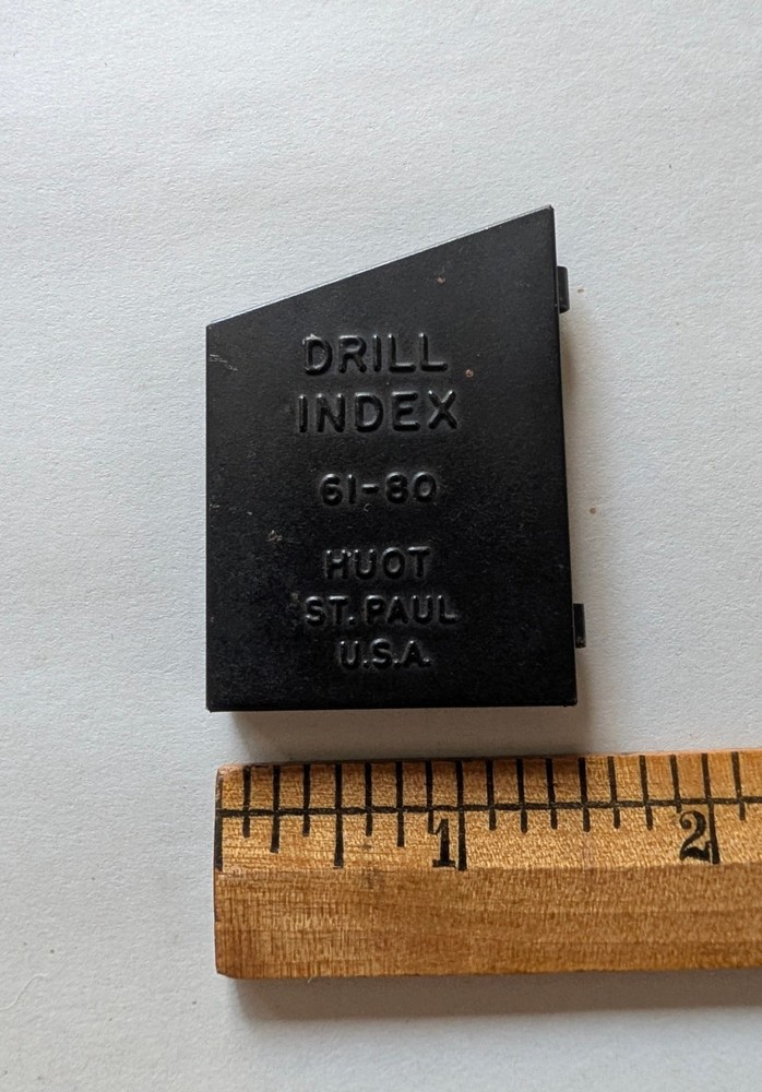 Huot Drill Index 61-80 with several Mini Drill Bits