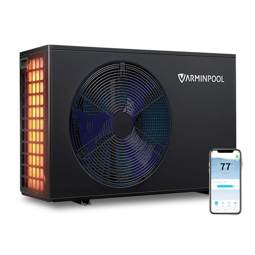 30000 BTU Pool Heater & Cooler Inverter Heat Pump In/Above Ground, 8K Gal