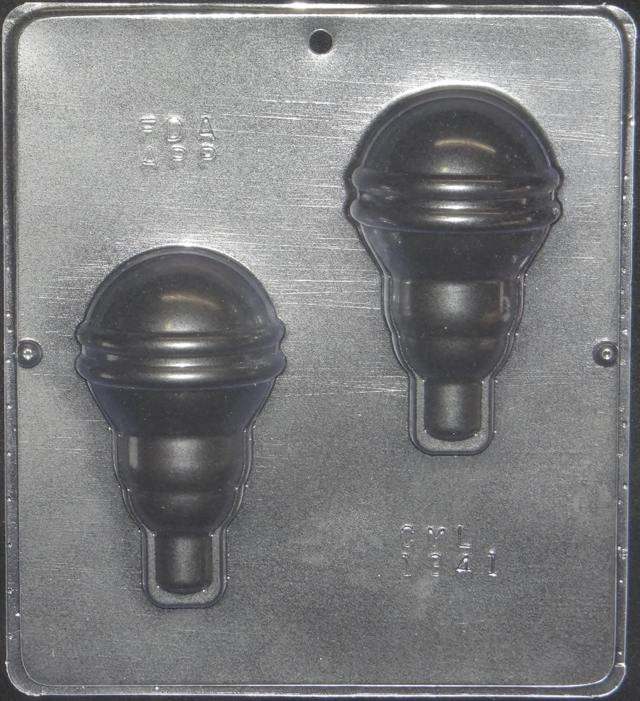 Light Bulb Chocolate Candy Mold 1341 Clear plastic