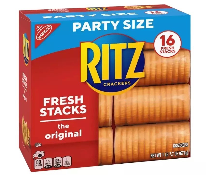 RITZ Fresh Stacks Original Crackers Fresh Stacks, Party Size (16 Stacks)