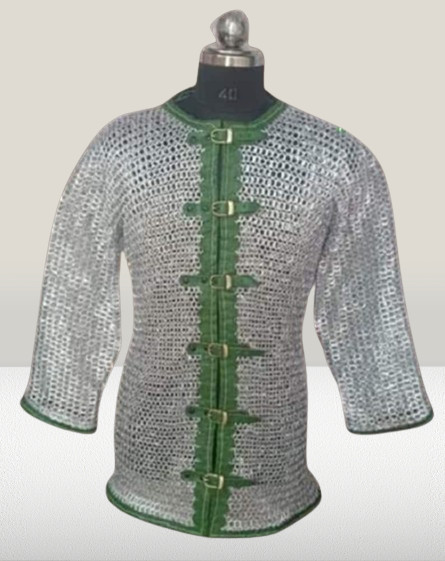 10MM Chainmail Shirt Aluminum, 10MM Flat Rings Riveted With Solid Rings