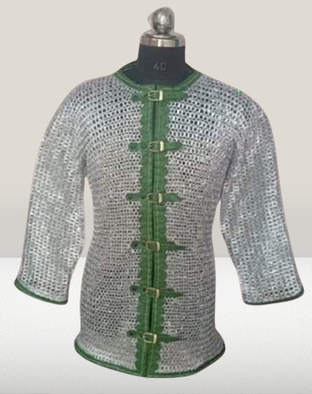 10MM Chainmail Shirt Aluminum, 10MM Flat Rings Riveted With Solid Rings