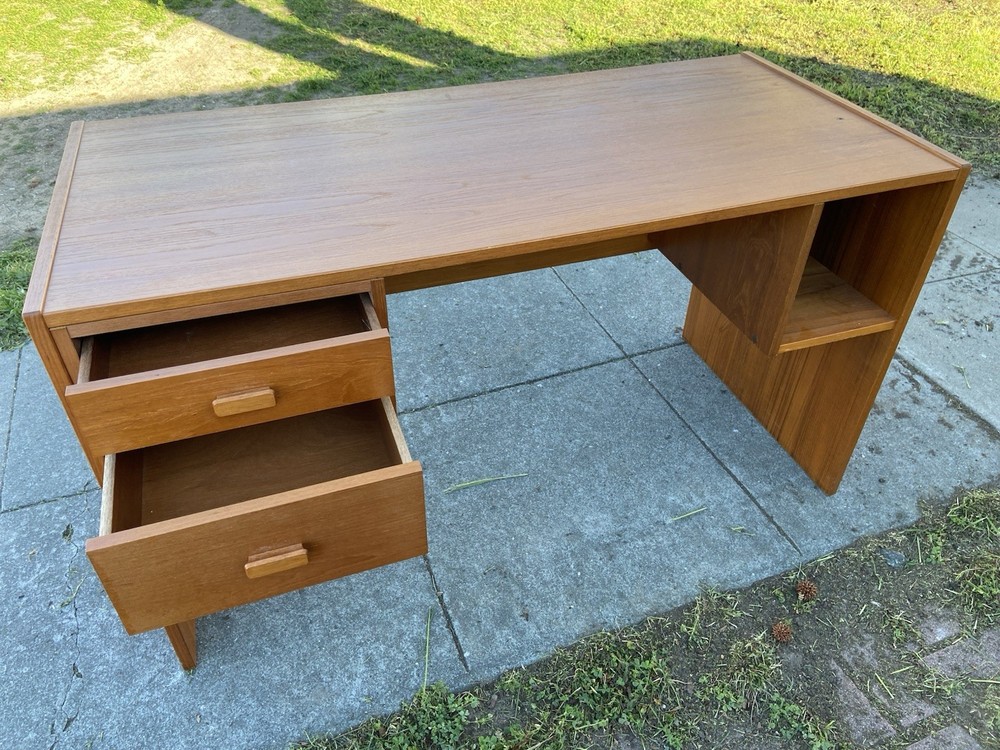 Vintage MCM Danish Teak Desk From Denmark