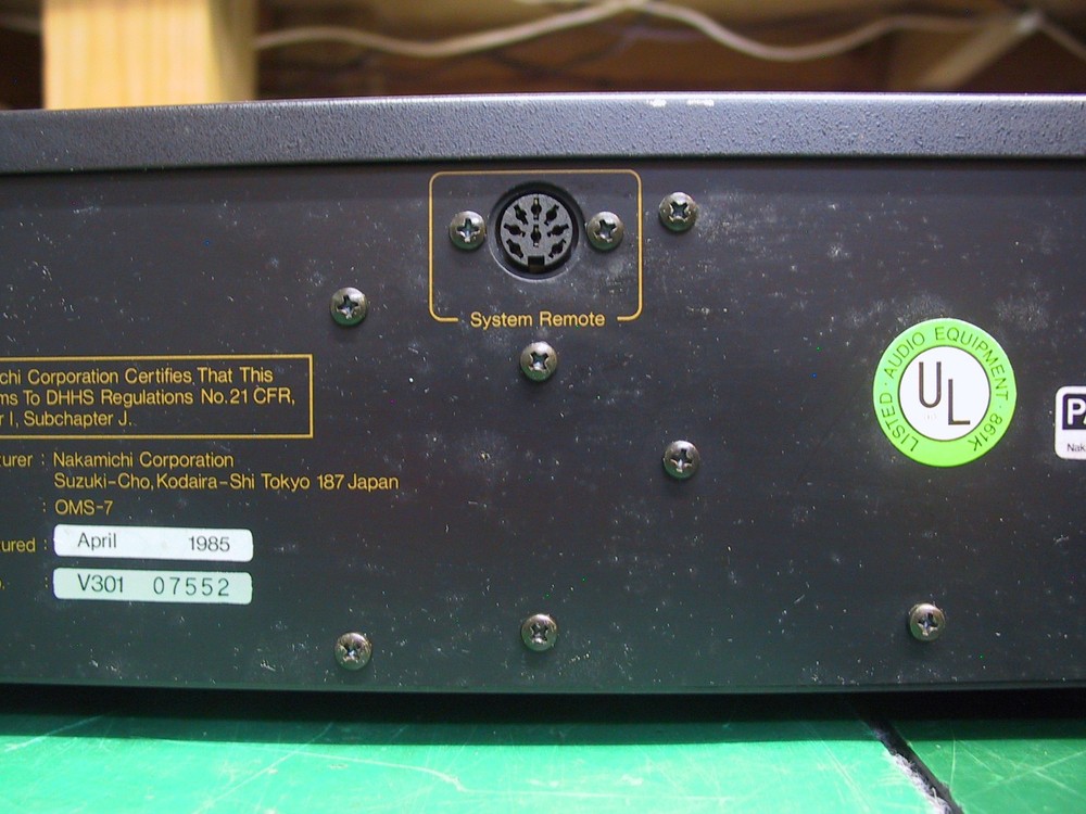 ORIGINAL NAKAMICHI OMS-7 CD PLAYER