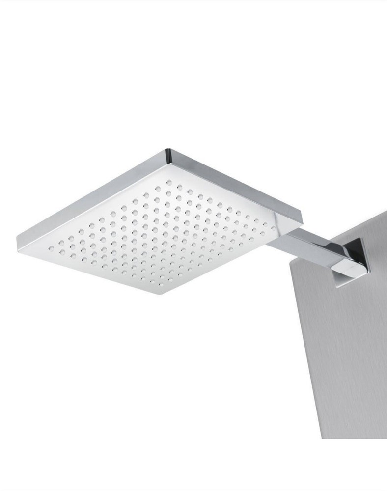 59 in. 2-Jet Multifunction Shower System, Brushed Stainless Steel