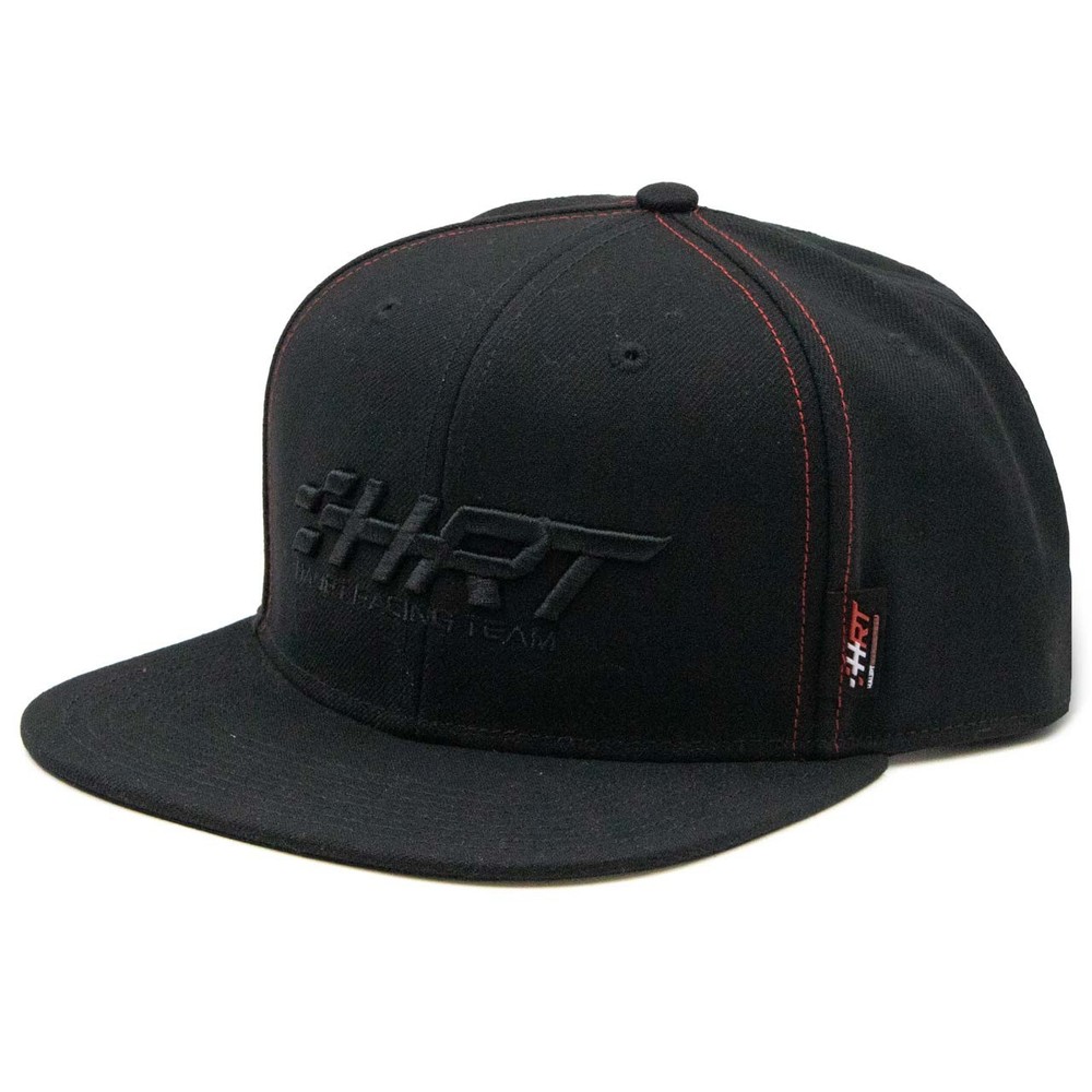 Hrt Black Brim Flat Logo Cap