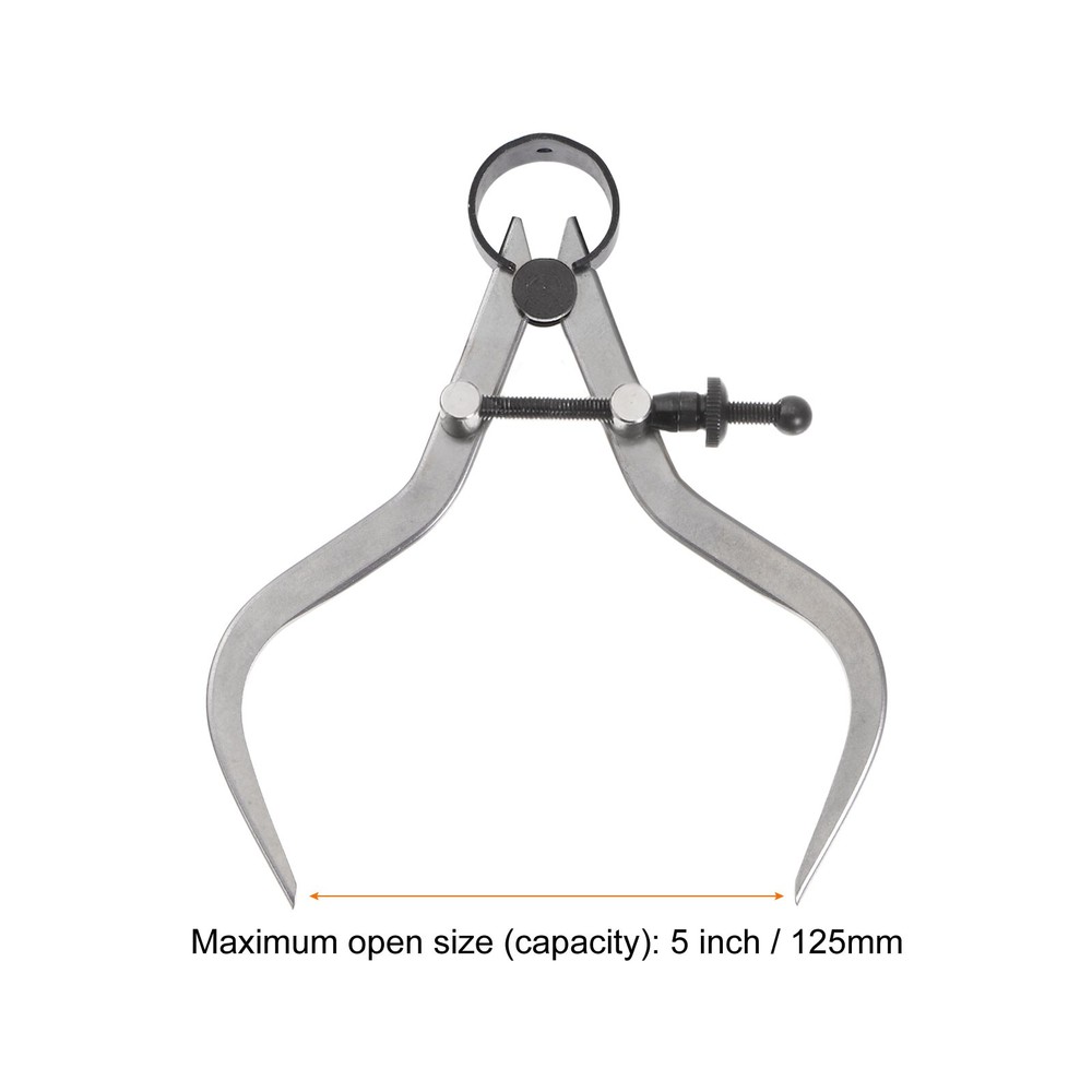 Spring Joint Caliper 5" 125mm Adjustable Spring Outside Caliper with Solid Nut