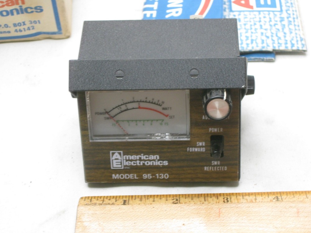 vintage 95-130 American Electronics 3 Function SWR Field Strength Meter