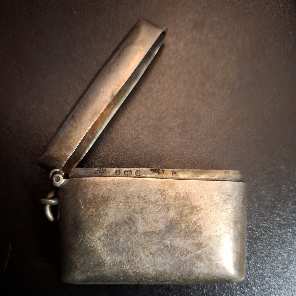 Antique Vesta Case Sterling Silver Strike Match Anywhere