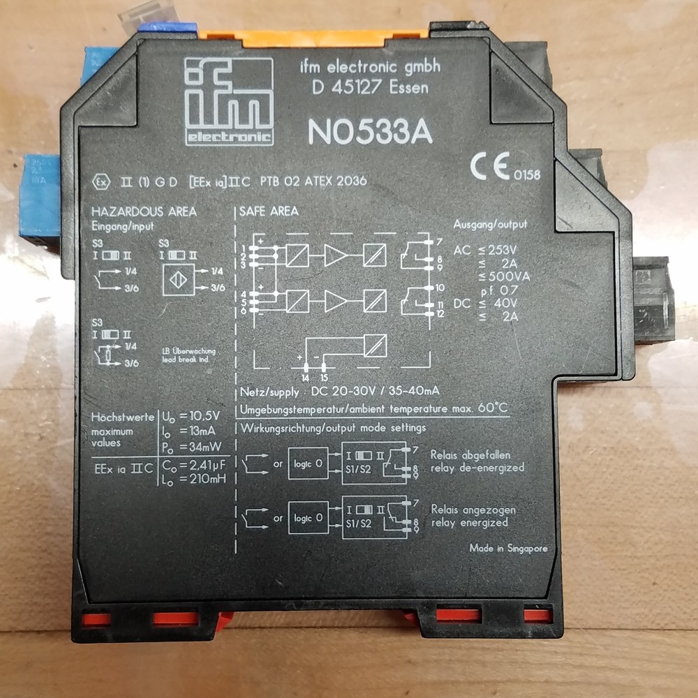 IFM Electronic N0533A Switching Amplifier, 2A, 253Vac - USED