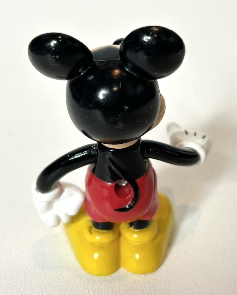 Disney 3” Mickey Mouse Moveable Arms Posable Plastic Figure