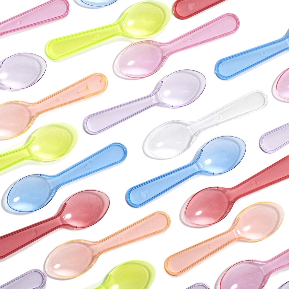 Extra Sturdy,  500ct Plastic Tasting Spoons. Disposable Mini