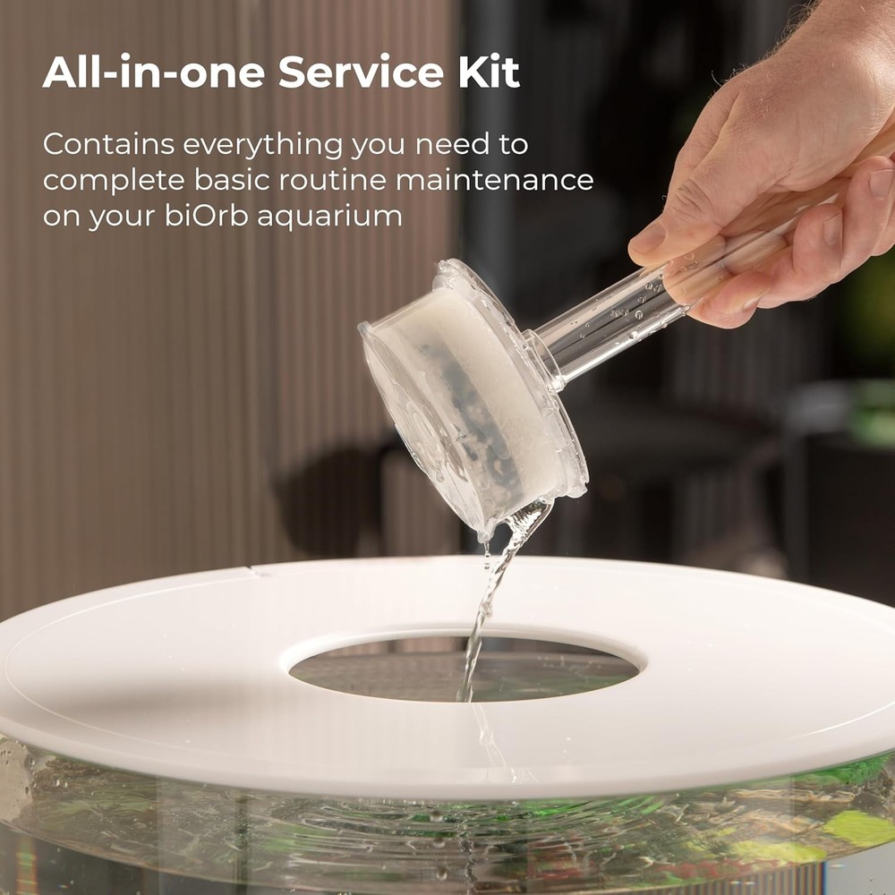 3 Pack Aquarium Service Kit with Water Optimizer and Cleaning Accessories