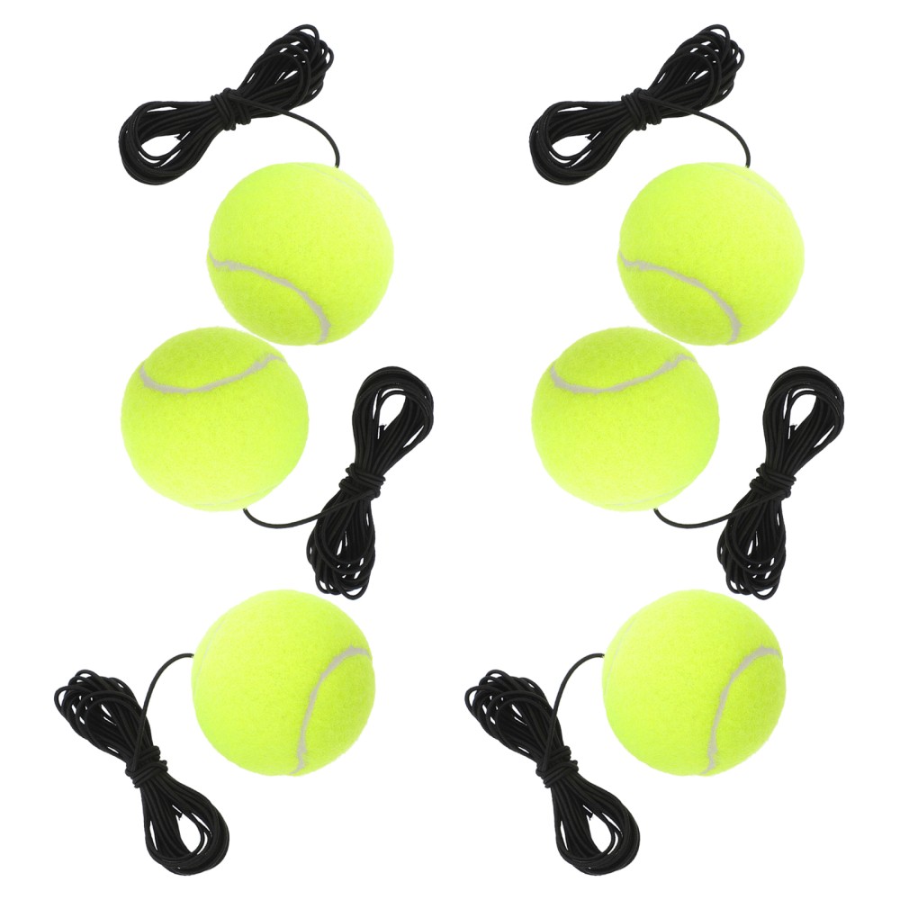 6 Pcs Tennis with Line Single Player Replacement for Practice