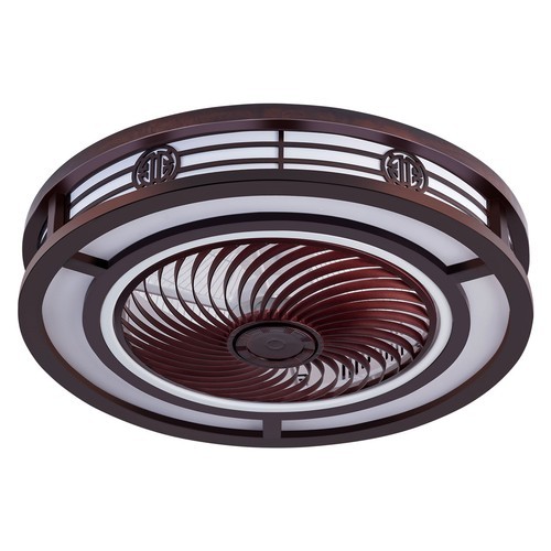 20'' Ceiling Fans+Light,Flush Mount Fandelier +Remote, Dimmable/Wind Speed/Timer